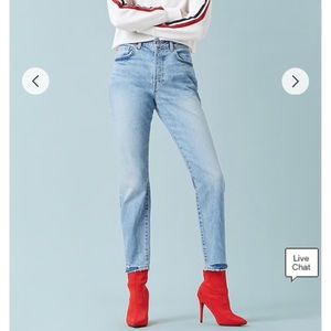 High Waisted Mom Jeans-Never worn